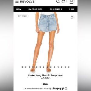 Agolde Parker Long short size 25